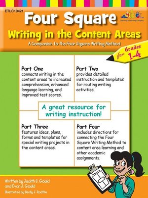 cover image of Four Square Writing in the Content Areas for Grades 1-4